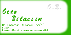otto milassin business card